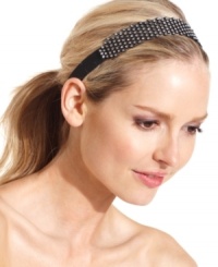 Add some sparkle to your next evening out with this eye-catching crystal embellished headband from Style&co. Keeps hair exquisitely adorned and perfectly in place.