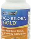 Nutrigold Ginkgo Biloba Gold, 120 mg, 180 veg. capsules