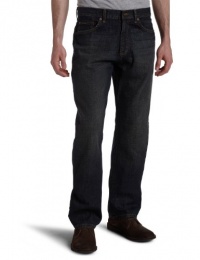 Calvin Klein Mens Tinted Dark Indigo Relaxed Straight Leg Jean