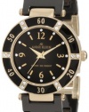 Anne Klein Women's 109416BKBK Swarovski Crystal Accented Gold-Tone Black Ceramic Watch