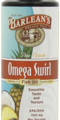 Barlean's Pina Colada Fish Oil Swirl, 16-Ounce