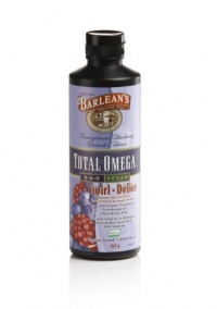 Barlean's Organic Oils Total Omega Swirl Vegan Flax/Borage Pomegranate Blueberry, 16-Ounce Bottle