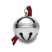 Wallace 2010 Silver-Plated Sleigh Bell Ornament, 40th Anniversary Edition