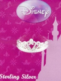 Sterling Silver Disney Princess Tiara Ring Size 6