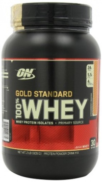 Optimum Nutrition 100% Whey Gold Standard, Strawberry Banana, 2 Pound