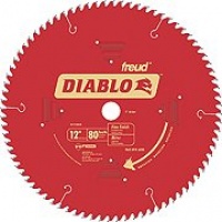 Freud D1280X Diablo 12-Inch 80 Tooth ATB Crosscutting Saw Blade with 1-Inch Arbor