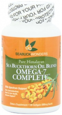 Sea Buckthorn Oil Blend, Omega-7 Complete, 120-Softgels