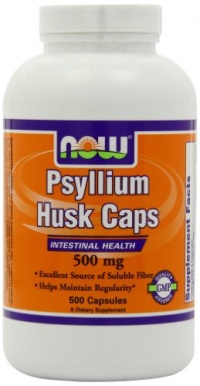 NOW Foods Psyllium Husk 500mg, 500 Capsules