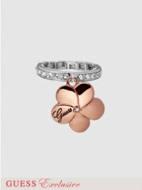 GUESS Blossom Stretch Ring, ROSE GOLD