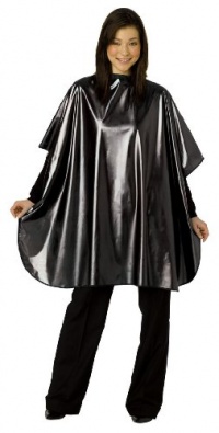 Andre Silhouettes Shampoo Cape, Metallic Black