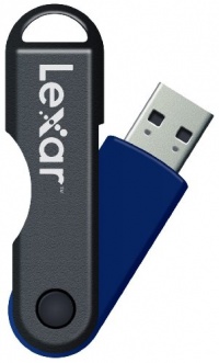 Lexar JumpDrive TwistTurn 8GB USB Flash Drive LJDTT8GBASBNA (Blue)