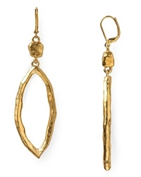 Tap this season's textured trend with this pair of gold-tone drop earrings from T Tahari, boasting a wrap effect and shapely silhouette.