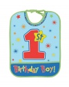 Hugs and Stitches Boy's 1st Birthday Bib