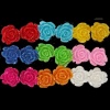 Set Of 9 Pairs 1/2 Glitter Flower Studs!, in Multi