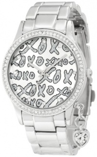 XOXO Women's XO5144 Silver-Tone Bracelet With Heart Charm Watch