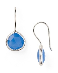 Coralia Leets has refined daytime jewelry by blending natural stones with elegantly simple construction. Here the designer combines chalcedony and sterling silver to create a pair of delicate drop earrings.