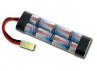 9.6V 1600mAh NiMH Flat Battery Pack for Airsoft Gun