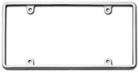 Cruiser Accessories 21330 Slim Rim, Chrome License Plate Frame