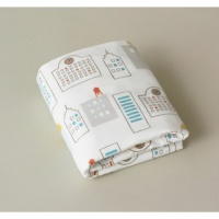 Dwellstudio Fitted Crib Sheet, Skyline