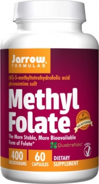 Jarrow Formulas Methyl Folate 5-MTHF Nutritional Supplement, 400 Mg, 60 Count