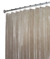 InterDesign Long Shower Curtain Liner, Clear 72 by 84