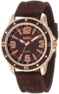 XOXO Women's XO8050 Brown Strap with Brown Bezel Analog Watch