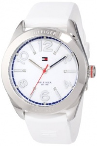 Tommy Hilfiger Women's 1781255 Sport White Silicon Stainless Steel Watch