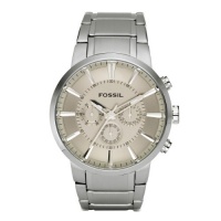 Fossil Men's FS4359 Stainless Steel Bracelet Silver Analog Dial Chronograph Watch