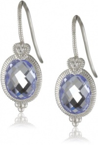 Judith Ripka La Petite Oval Stone Blue Earrings