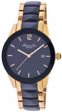 Kenneth Cole New York Women's KC4760 Classic Round Analog Case Ceramic Bezel Watch