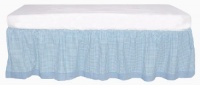 Tadpoles Classic Gingham Crib Skirt - Blue