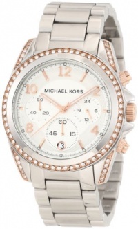 Michael Kors Women's MK5459 Blair Silver & Rose Gold Watch