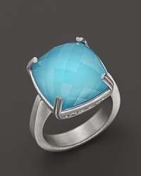 Lisa Nik Sterling Silver Ocean Cushion Ring