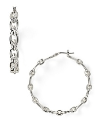 Lauren Ralph Lauren reinvents the classic hoop with a glamorous chain link.