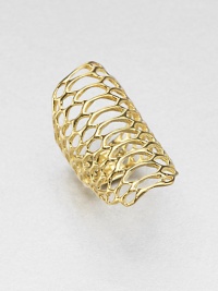 EXCLUSIVELY AT SAKS.COM From the Serpentine Collection. An exotic yet minimalist style featuring a open, snakeskin-inspired design. 18k goldplated sterling silverWidth, about 1.5Imported 