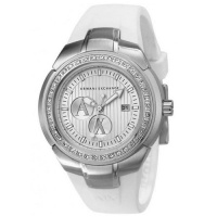 Armani Exchange White Sport Silver Dial Women's watch #AX5057