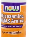 NOW Foods Glucosamine, Msm, Arnica Lotion, 8 Ounces (Pack of 2)