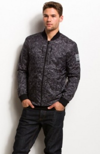 Armani Exchange Yarn Print Nylon Bomber