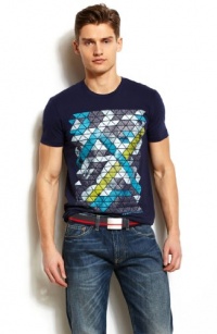 Armani Exchange A|X Triangle Grid Tee