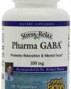 Natural Factors Stress-Relax Pharma Gaba, 100 mg, Veg Capsules, 60-Count