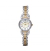 Fossil Women's ES2494 Linked Two-Tone Stainless Steel Bracelet White Analog Dial Watch