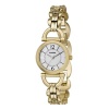 Fossil Women's ES2495 Linked Gold-Tone Stainless Steel Bracelet White Analog Dial Watch