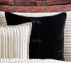 Ralph Lauren Bleecker Street Black Velvet Feather Throw Pillow With Decorative Chinese Frog Knot Closures. New With Tags. MSRP. $130