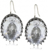 Juicy Couture Oval Hematite Drop Earrings