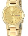 Seiko Women's SYME46 Seiko 5 Automatic Gold-Tone Stainless-Steel Bracelet Watch