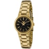 Seiko Women's SYME48 Seiko 5 Automatic Black Dial Gold-Tone Stainless Steel Watch