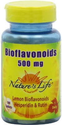 Nature's Life Bioflavonoids Tablets, Lemon, 500 Mg, 100 Count