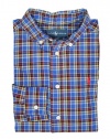 Ralph Lauren Toddler Boy's Blake Plaid Shirt (4/4T, Blue Multi)