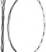 Melissa Joy Manning MJM Classic Silver Soup Can Twist Hoop Earrings