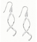 Studio Silver Sterling Silver Twist Drop Earrings